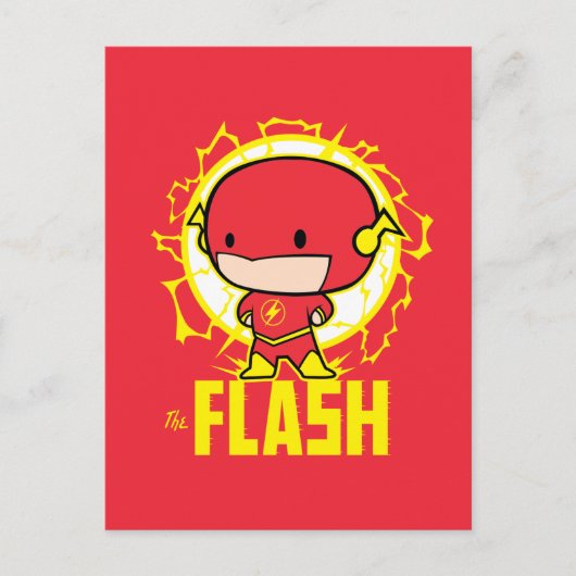 Chibi Flash met elektriciteit Briefkaart (Voorkant)