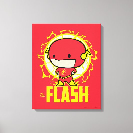 Chibi Flash met elektriciteit Canvas Afdruk (Voorkant)
