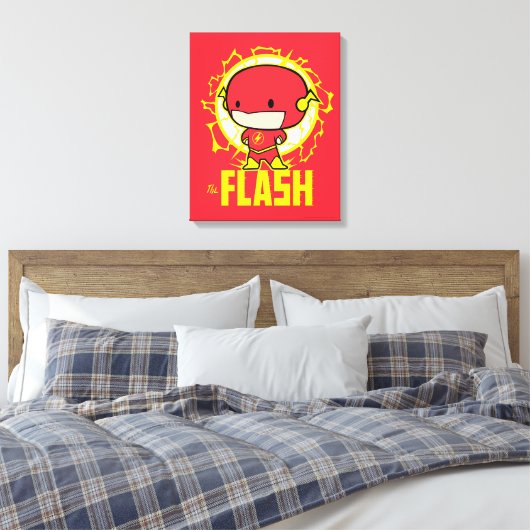 Chibi Flash met elektriciteit Canvas Afdruk (Insitu (Slaapkamer))