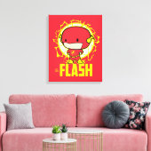 Chibi Flash met elektriciteit Canvas Afdruk (Insitu (Woonkamer))