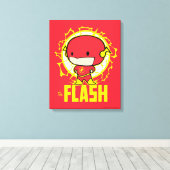 Chibi Flash met elektriciteit Canvas Afdruk (Insitu (Houten vloer))