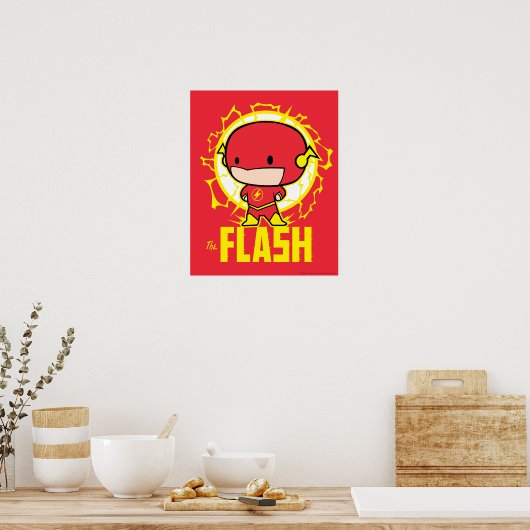 Chibi Flash met elektriciteit Poster (Keuken)