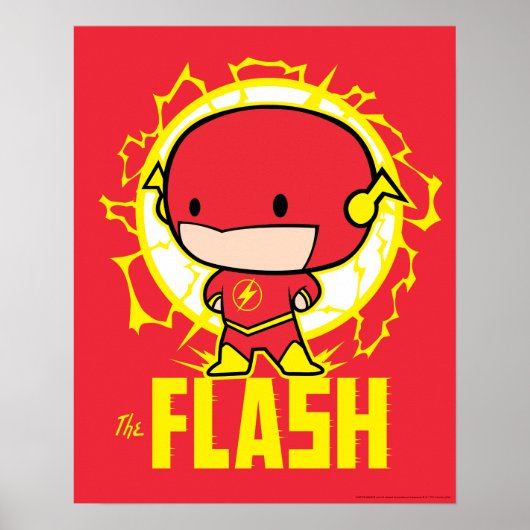 Chibi Flash met elektriciteit Poster (Voorkant)