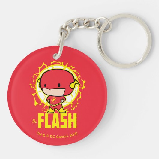 Chibi Flash met elektriciteit Sleutelhanger (Achterkant)
