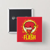 Chibi Flash met elektriciteit Vierkante Button 5,1 Cm (Voorkant /achterkant)