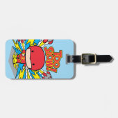 Chibi Flash Outrunning Rocks Bagagelabel (Voorkant horizontaal)