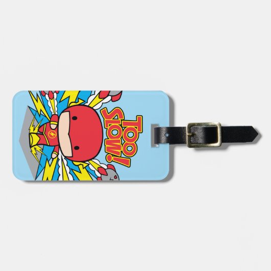 Chibi Flash Outrunning Rocks Bagagelabel (Voorkant horizontaal)