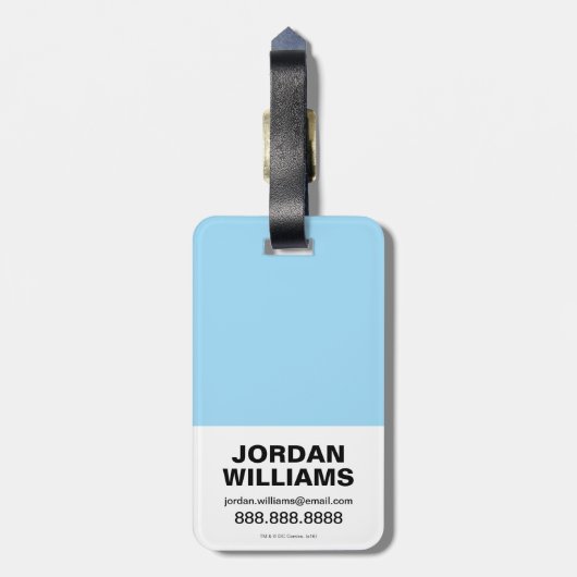 Chibi Flash Outrunning Rocks Bagagelabel (Achterkant verticaal)