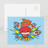 Chibi Flash Outrunning Rocks Briefkaart (Voorkant / Achterkant)
