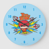 Chibi Flash Outrunning Rocks Grote Klok (Voorkant)