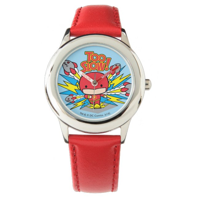 Chibi Flash Outrunning Rocks Horloge (Voorkant)