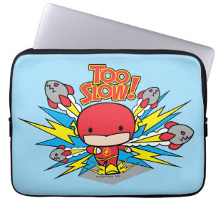 Chibi Flash Outrunning Rocks Laptop Sleeve