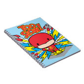 Chibi Flash Outrunning Rocks Notitieboek (Rechterzijde)