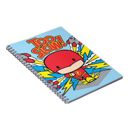 Chibi Flash Outrunning Rocks Notitieboek (Rechterzijde)