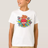 Chibi Flash Outrunning Rocks T-shirt (Voorkant)