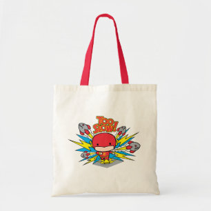 Chibi Flash Outrunning Rocks Tote Bag
