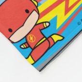 Chibi Flash, Superman en Batman Racing Pattern Fleece Deken (Hoek)