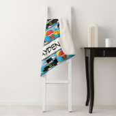 Chibi Flash, Superman en Batman Racing Pattern Sherpa Deken (In situ)