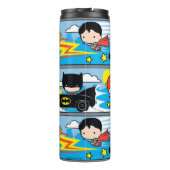 Chibi Flash, Superman en Batman Racing Pattern Thermosbeker (Achterkant)