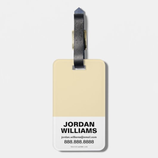 Chibi Flash | Te snel voor kranen Bagagelabel (Achterkant verticaal)