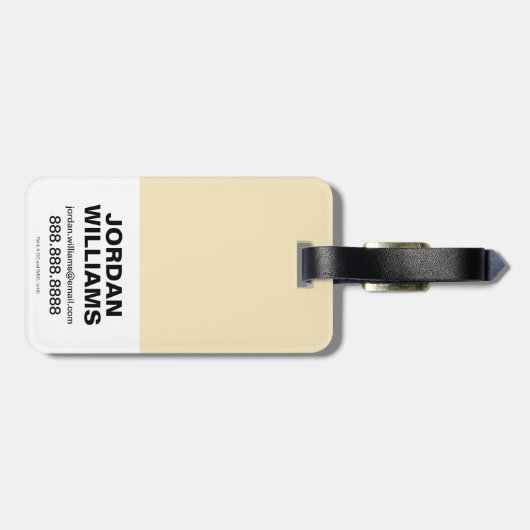 Chibi Flash | Te snel voor kranen Bagagelabel (Achterkant horizontaal)