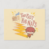 Chibi Flash | Te snel voor kranen Briefkaart (Voorkant)