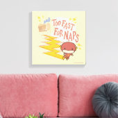 Chibi Flash | Te snel voor kranen Canvas Afdruk (Insitu (Woonkamer))