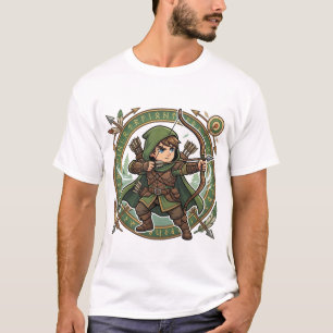 Chibi Forest Archer Way of the Archer Kanji T-shirt