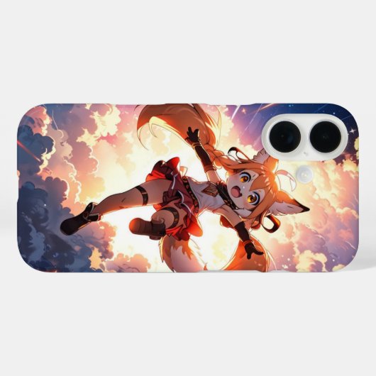 Chibi Fox Girl Case-Mate iPhone Case (Achterkant (horizontaal))