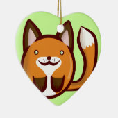 Chibi Fox Keramisch Ornament (Rechts)