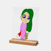chibi foxy-meisje acryl bord (Hoek)