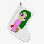 chibi foxy-meisje grote kerstsok (Voorkant (Hangend))