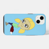 chibi foxy-meisje iPhone hoesje (Achterkant horizontaal)