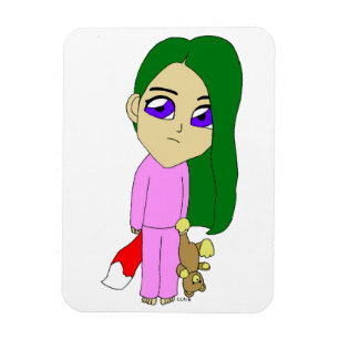 chibi foxy-meisje magneet