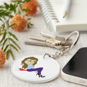 chibi foxy meisje sleutelhanger (Voorkant Rechts)