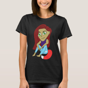 chibi foxy-meisje t-shirt