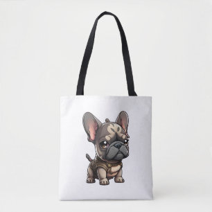 Chibi Franse buldog Tote Bag