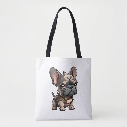 Chibi Franse buldog Tote Bag (Voorkant)