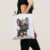 Chibi Franse buldog Tote Bag (Dichtbij)