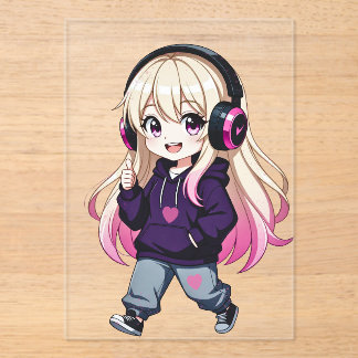 Chibi Funny Acryl Uitnodigingen