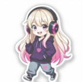 Chibi Funny Sticker (Voorkant)