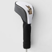Chibi German Shepherd Golfheadcover (Schuin)