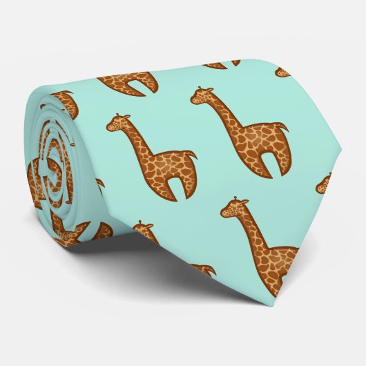 Chibi-Giraffes Stropdas (Opgerold)