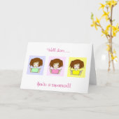 Chibi Goed gedaan superster kaart (Gele Bloem)