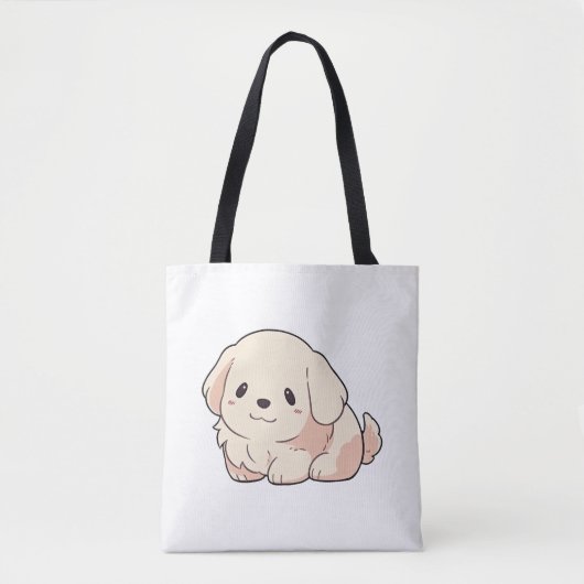 Chibi Golden Retriever Puppy Tote Bag (Voorkant)