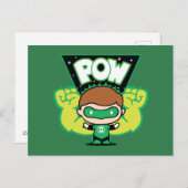 Chibi Green Lantern Forming Giant Fists Briefkaart (Voorkant / Achterkant)