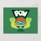 Chibi Green Lantern Forming Giant Fists Briefkaart (Voorkant)