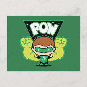 Chibi Green Lantern Forming Giant Fists Briefkaart