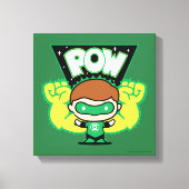 Chibi Green Lantern Forming Giant Fists Canvas Afdruk (Voorkant)