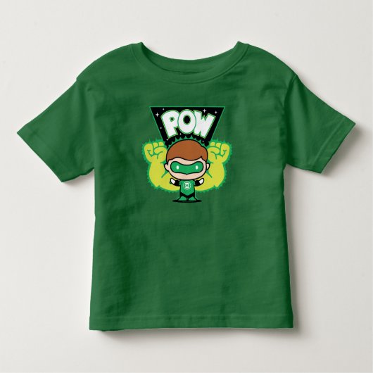 Chibi Green Lantern Forming Giant Fists Kinder Shirts (Voorkant)